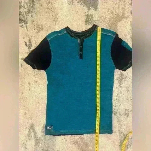 Men’s Blue Distortion T-Shirt - Picture 7 of 7